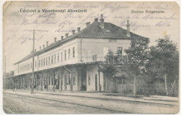 * T4 1917 Vöröstorony, Verestorony, Porcsesd, Porcesti, Turnu Rosu; Vasútállomás, Pályaudvar / Station Rotenturm / Railw - Unclassified