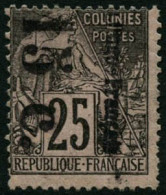 Delcampe - (*) N°7b 15c Sur 25c Noir Sur Rose, Surcharge Vertical - TB - Sonstige & Ohne Zuordnung