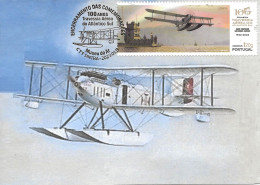 CARTE MAXIMUM- CARTOLINA MAXIMA - MAXIMUM CARD - PORTUGAL - 100 ANS 1er TRAVERSEE AERIENNE DE L'ATLANTIQUE SUD - Autres & Non Classés