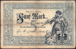 5 Mark 10.1.1882. III-, Sehr Selten. Rosenberg 6. Grabowski. DEU-48. Pick 4. - Other & Unclassified