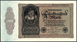 5000 Mark 19.11.1922. Serie B. I. Rosenberg 77. Grabowski. DEU-88. Pick 78. - Other & Unclassified