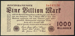 1 Bio. Mark 1.11.1923. Firmendruck, FZ: R. I / I- Rosenberg 126. Grabowski. DEU-155b. Pick 129. - Other & Unclassified