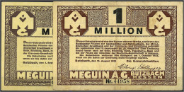 Meguin A.G.,1/2 U. 1 Mio. Mark 1.9.1923. III, Selten. Keller 702. - [11] Local Banknote Issues