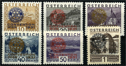 10 G. - 1 S. Kongress Von Rotary International 1931, Kompletter Satz In Postfrischer Erhaltung. Mi. 700,-€ Michel 518-52 - Other & Unclassified