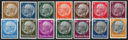 3 Pf. - 100 Pf. Hindenburg 1933, Kompletter Satz In Postfrischer Erhaltung, Wasserzeichen 2 ,,X", Tadellos Und Unsignier - Other & Unclassified