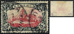 5 Mark Freimarken 1900, Gestempelt, Geprüft Bothe BPP. Mi. 600,-€ Michel 19. - Cameroun