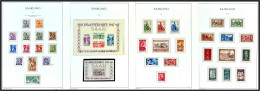 Saarland 1947-1959 **: Augenscheinlich Komplette Postfrische Sammlung Im Vordruckalbum Inkl. Urdrucksatz Und Block 1 Und - Collections