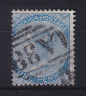 Jamaika 1870 Queen Victoria 1 Penny Mi.-Nr. 8 Gestempelt - Jamaique (1962-...)