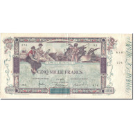 France, 5000 Francs, Flameng, 1918, 1918-01-02, TTB+, Fayette:43.1, KM:76 - 5 000 F 1918 ''Flameng''