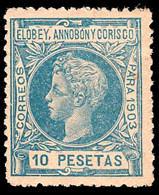 Elobey/Annobón  - Edi  ** 17 - 1903 - Alfonso XIII - 10 Pts. - Buen Centraje - Elobey, Annobon & Corisco