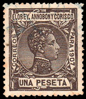 Elobey/Annobón - Edi O 45 - 1907 - Alfonso XIII - 1 Pts. - Muy Buen Centraje - Elobey, Annobon & Corisco