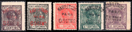 Elobey/Annobón - Edi * 50A/50E (corta) - 1908/09 - Alfonso XIII - Sobrecargado - Elobey, Annobon & Corisco