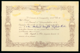 Delcampe - 1926 Inauguration Of Port Fouad, Invitation To The Inauguration From The King To Mohamed Tenifile Rifaat Pacha, Few Faul - Nuovi