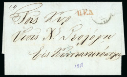 Delcampe - 1858 Pre-philatelic Letter From Patras (May 1st/13th, 1858) To Constantinople, Via Athens And Piraeus. - ...-1861 Prefilatelia