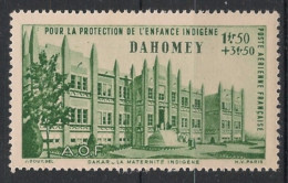 DAHOMEY - 1942 - Poste Aérienne PA N°YT. 6 - Enfance Indigène 1f50+3f50 Vert - Neuf Luxe** / MNH - Ongebruikt