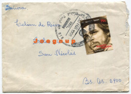 ENVELOPE SOBRE CHE GUEVARA STAMP POSTMARK CORONEL BAIGORRIA CORDOBA ARGENTINA 1998 SENT SAN NICOLAS BUENOS AIRES - Gebraucht