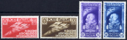 Delcampe - ** 1935, Salone Aereonautico, Serie Completa 4 Valori Con Gomma Integra, Cert. De Francesco, Sass. 384-387 - Altri & Non Classificati