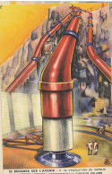 Cpa Publicité Byrrh, Regards Sur L'avenir, Production De Vapeur Par Miroirs Ardents Concentrant La Chaleur Solaire - Werbepostkarten