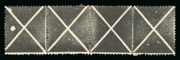 Austria Österreich 1858 Schwarzer Andreaskreuz Streifen - Unused Stamps