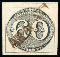1843 Bull's Eyes 60r Intermediate Impression Used Full Straight-line Aracati - Used Stamps