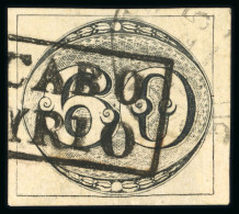 Cabo Frio: 1843 Bull's Eyes 60r Intermediate Impression Used Handstamp And Transit - Used Stamps