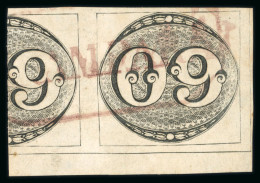 Grampara: 1843 Bull's Eyes 60r Se-tenant With Further Half 60r Top Marginal - Used Stamps