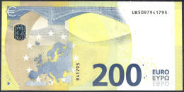 FRANCE - 200 € - UB - U005 H2 - UNC - Draghi - 200 Euro