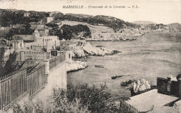 FRANCE - Marseille - Promenade De La Corniche - EL - Barque - Transport - Colline - Carte Postale Ancienne - Endoume, Roucas, Corniche, Playas
