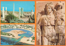 TUNISIE - Carthage - Multivues - Antiquarium - Statut - Minerve - Ports Puniques - Victoire - Carte Postale Ancienne - Túnez