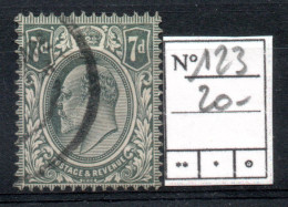 GRANDE BRETAGNE / N° 123 Oblitéré 7d - Gebruikt
