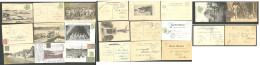 Delcampe - Lettre. Lot. 1903-1907, 11 CP Affts Et Obl Divers Dont Thio, La Foa, Kououa, Canala, Etc. - TB - Altri & Non Classificati
