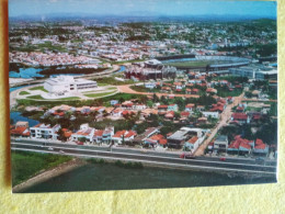 Delcampe - Brasil Cpsm Aracaju Sergipe.library And Batistao Stadium . Post By December Reg Post E8.. - Aracaju