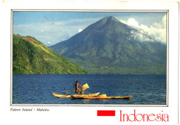 Delcampe - Asie : Indonésie - Indonesia : Tidore Island - Maluku : Animée - Barque - Indonesia