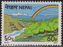 Delcampe - 1992 Nepal ** Mi:NP 524,Yt:NP 495, Sg:NP 533, Environmental Protection - Nepal