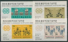 Korea (Süd) 1968 Olympia Sommerspiele Mexiko Block 276/79 Postfrisch (C97965) - Korea (Süd-)