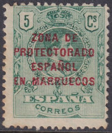 Delcampe - Spanish Morocco 1916 Sc 54 Marruecos Ed 59 MNG(*) - Spanisch-Marokko