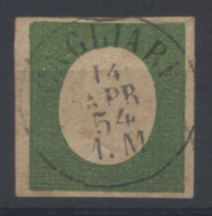 Italie - Sardaigne Yvert N° 7 Oblitéré Cagliari 1854 Très Beau - Signé Brun Et Asinelli - Cote 500 Euros - Sardinia