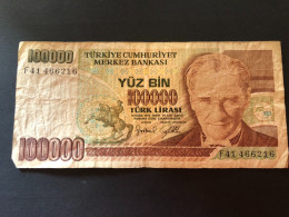 TURKEY   100,000 Lire - Turchia