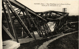 Delcampe - CPA Noyon Pont Metallique S La Route De Roye FRANCE (1014198) - Noyon
