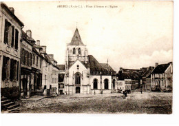 Delcampe - CPA - Ardres - Place D'armes Et L'église Be - Ardres