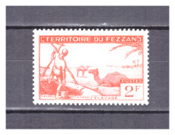 FEZZAN .    N ° 58  .     2  F    ROSE    ROUGE       NEUF    .  *   .  SUPERBE  . - Unused Stamps