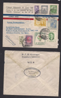 COLOMBIA. 1949 (6 July) Bogota - Germany, Benediktobewern "Transoceanico Nº1 Avion" Air Multifkd Env. Correo Salesiano. - Colombie