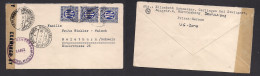 GERMANY - XX. 1946 (5 Apr) US Sector. Gerlingen - Solothurn, Switzerland. Censored Multifkd Envelope. - Autres & Non Classés