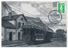 Delcampe - FRANCE - 2,40 Briat - Obl "Prolongement Ligne à Grand Place - Echirolles" 38 ECHIROLLES - 9/3/1996 - Tramways