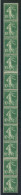 FRANCE - ROULETTE R17 - 10C VERT IV  - BANDE DE 11 TIMBRES - NEUVE SANS CHARNIERE - Roulettes
