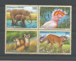 Delcampe - United Nations NY 1997 Fauna 4-block Y.T. 720/723 ** - Neufs