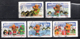 FRANCE / AUTOADHESIFS / SERIE  N° 97 à 101 - Oblitérés