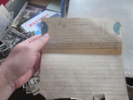 Delcampe - Tavirat Triest To Karlocza German Andjelic Episkop 1884 - Telegraphenmarken