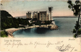 Delcampe - CPA Saluto Da MIRAMARE ITALY (543417) - Trieste (Triest)