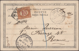 Delcampe - Egypt: 1890/1980 (ca.), Lot Of Apprx. 38 Cover/cards Incl. A Good Range Of (upra - 1915-1921 Protettorato Britannico
